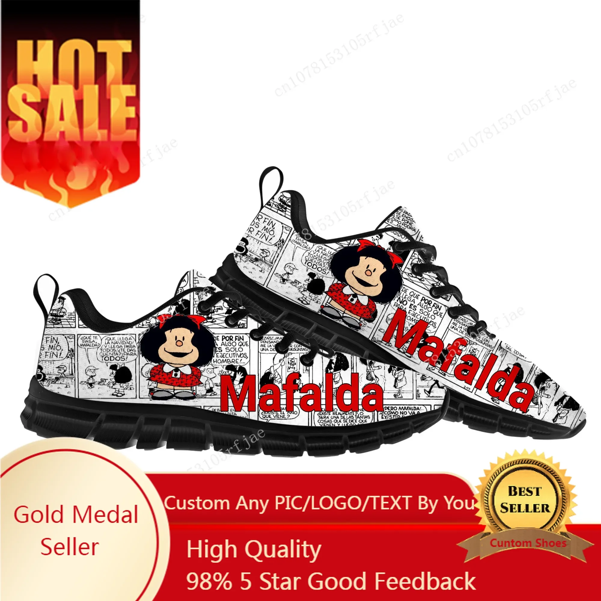 

Hot Cartoon Mafalda Sports Shoes Mens Womens Teenager Children Custom Sneakers Fashion Sneaker Custom Built Shoes