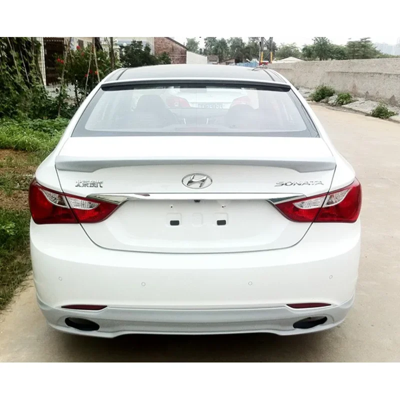 Glossy Black Roof Spoiler for Hyundai Sonata 8 2011 - 2014 Auto Rear Trunk Wing ABS Plastic Refit Accessories