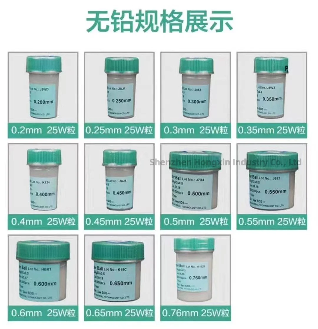 1PCS Bottle of Original Taiwan BGA Lead-Free Solder Ball Solder Beads 250000 Pieces 0.2 0.3 0.35 0.45