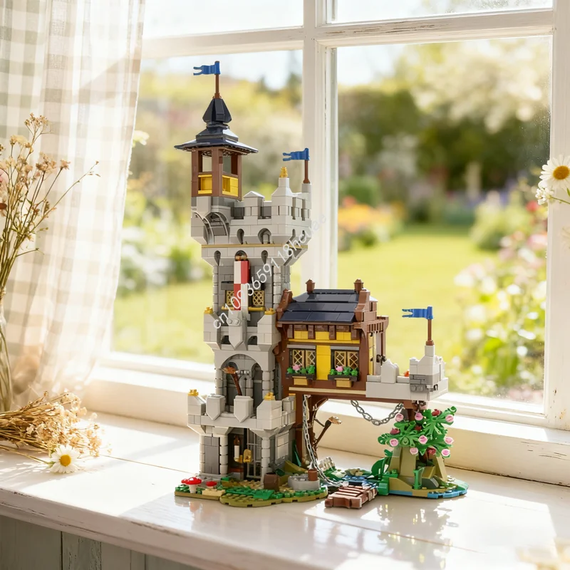 

1239pcs MOC River Outpost Creator 3 1ed Model Building Blocks Christmas Gifts Construction Toys DIY Creative Education Kids