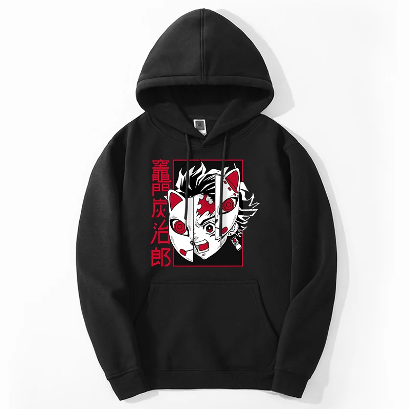 

Demon Slayer Anime Hoodies Sweatshirts Men/women Tanjirou Manga Kimetsu No Yaiba Hoody Harajuku Loose Crewneck Tracksuit Clothes