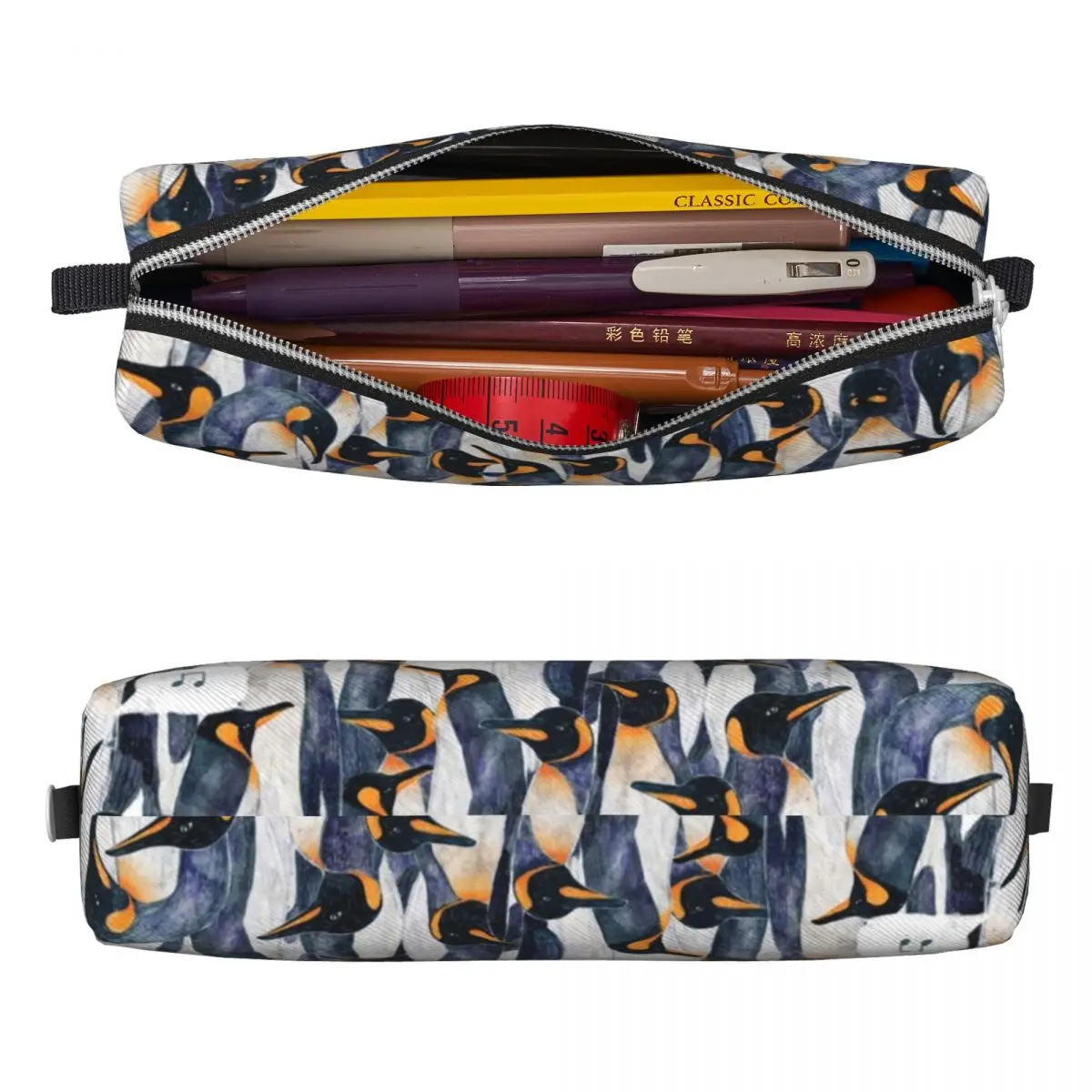 Singing Penguin Pencil Cases Cartoon Animal Pen Bags Student Large Storage Students School Gift Pencilcases