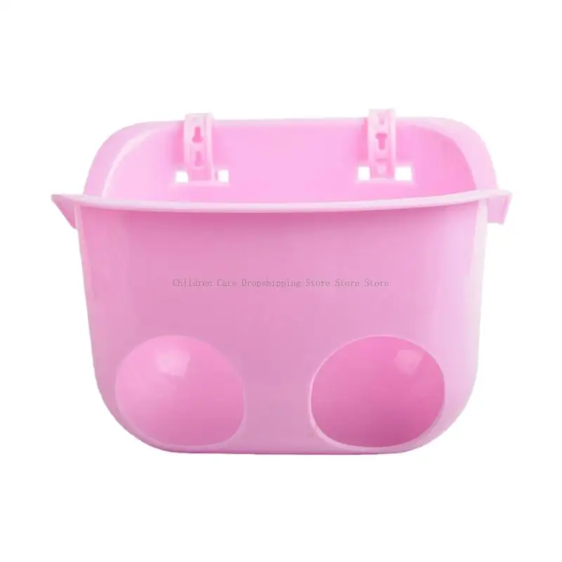 Pluszowy kosz do przechowywania fotelika rowerowego dla lalek dla rowerów dziecięcych z bezpiecznym montażem i zabawą w rowerowe