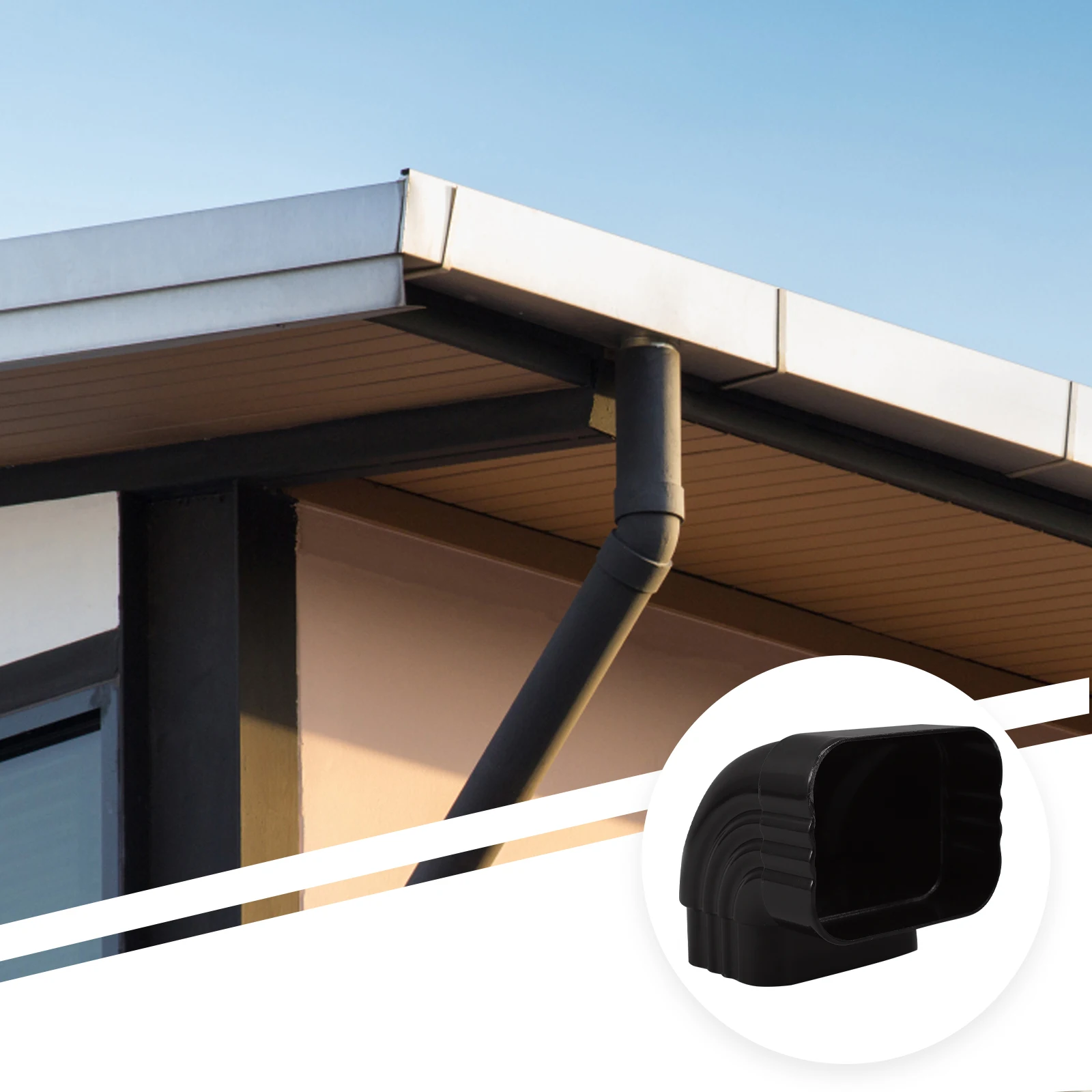 

Aluminum Alloy Rain Elbow Bend Connector Downspout Adapter Metal Fitting Corrugated Connector for Rainwater System