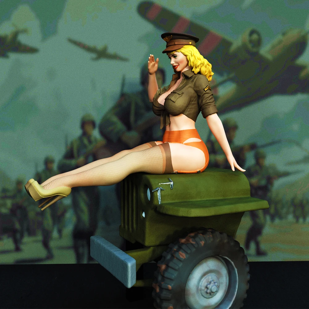 

Набор винтажных военных фигурок из смолы в масштабе 1:24 | Неокрашенный | Ретро гламурный стиль | Модель на заказ своими руками A893
