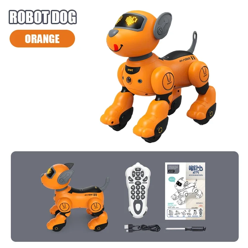 Remote Control Robot Dog Intelligent Stunt Dance Touch Sense Ai Programmable Voice Controlled Children's Educational Toys Gifts