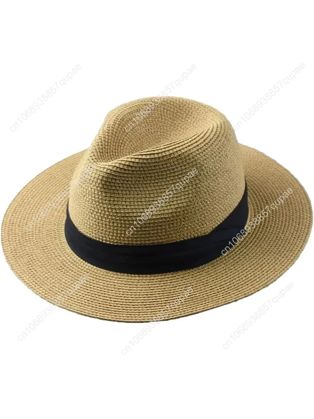 

Large Size Panama Hats Lady Beach Wide Brim Straw Hat Man Summer Sun Cap Plus Size Fedora Hat