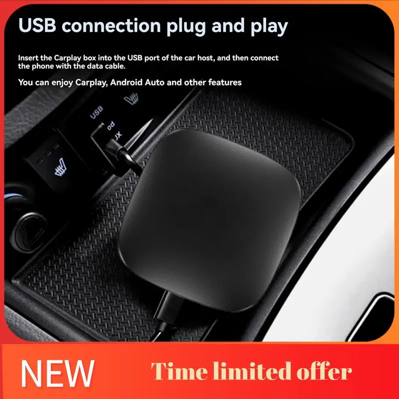 

A42T-Carplay AI Box Беспроводная автомобильная смарт-телевизионная коробка Android 13, iPad, Toyota Mazda