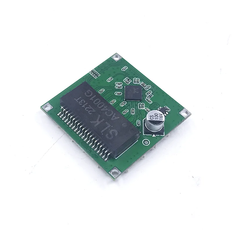 Saklar cepat mini 4 port saklar keran ethernet 10 / 100mbps papan modul pcb HUB saklar jaringan untuk modul integrasi sistem