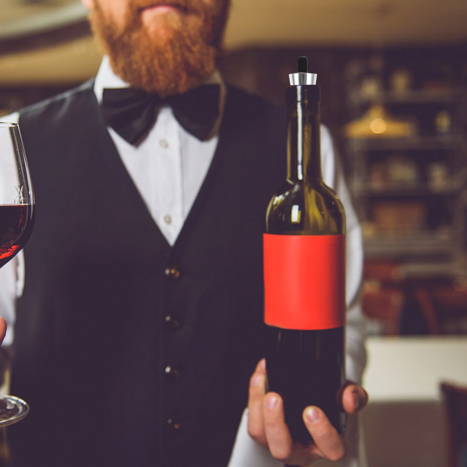 

6Pcs DIY Wine Bottle Stopper Alloy Vacuum Wine Saver Reusable Cork Sealer for Home Party Wedding Holiday Accessories