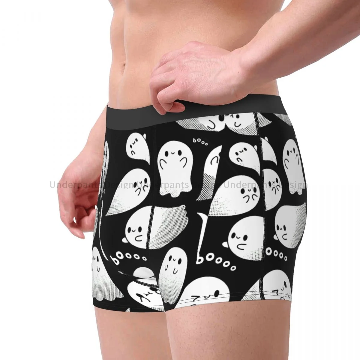 Halloween Ghost Fear Pumpkin Cute Underpants Homme Panties Male Underwear Ventilate Shorts Boxer Briefs