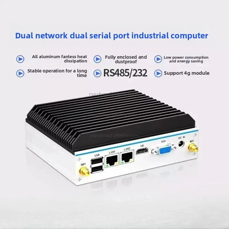 Industrial PC N2830 Quad Core Dual LAN Fanless Vision System 1pc