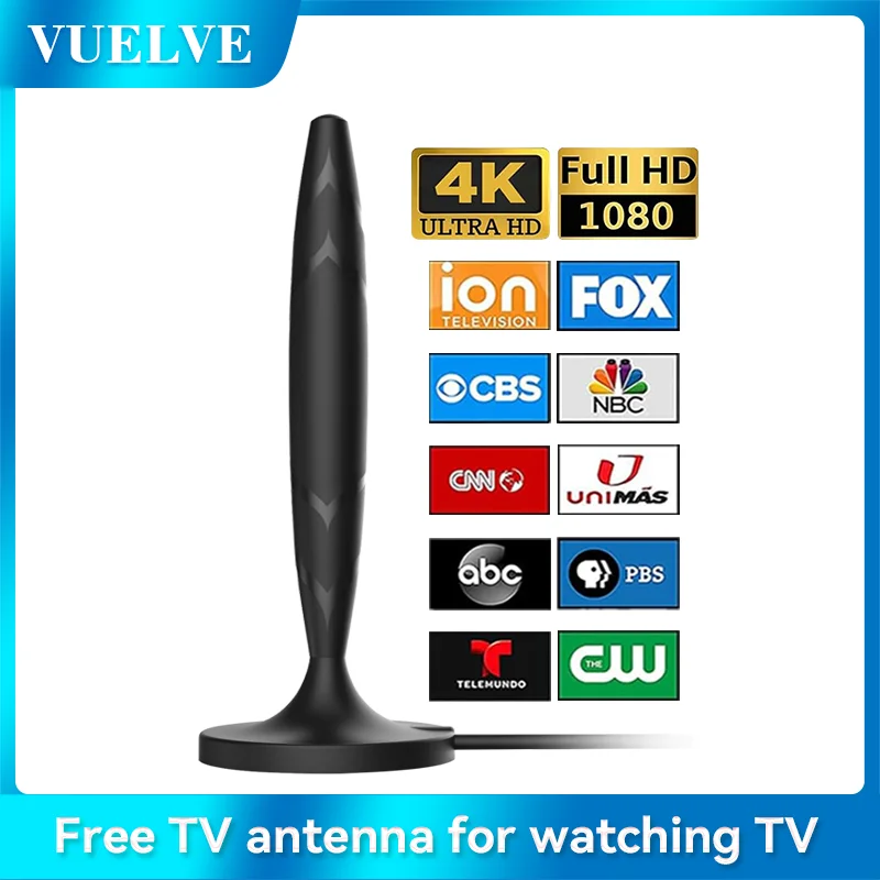 VUELVE HDTV Antenna with Amplifier Signal Booster 4K 1080P VHF UHF Channels Digital Antenna