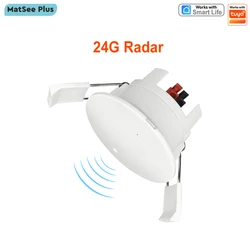 Smart Life WiFi/ Zigbee Millimeter Wave Radar 24Ghz Human Presence Motion Sensor Luminance Detector App Monitor 110/220V AC