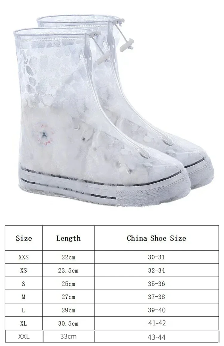 1 คู่รองเท้ากันน้ําซิลิโคนกีฬา Rain BOOT COVER พร้อมชั้นวัสดุกันลื่นสวมใส่หนารองเท้า Unisex