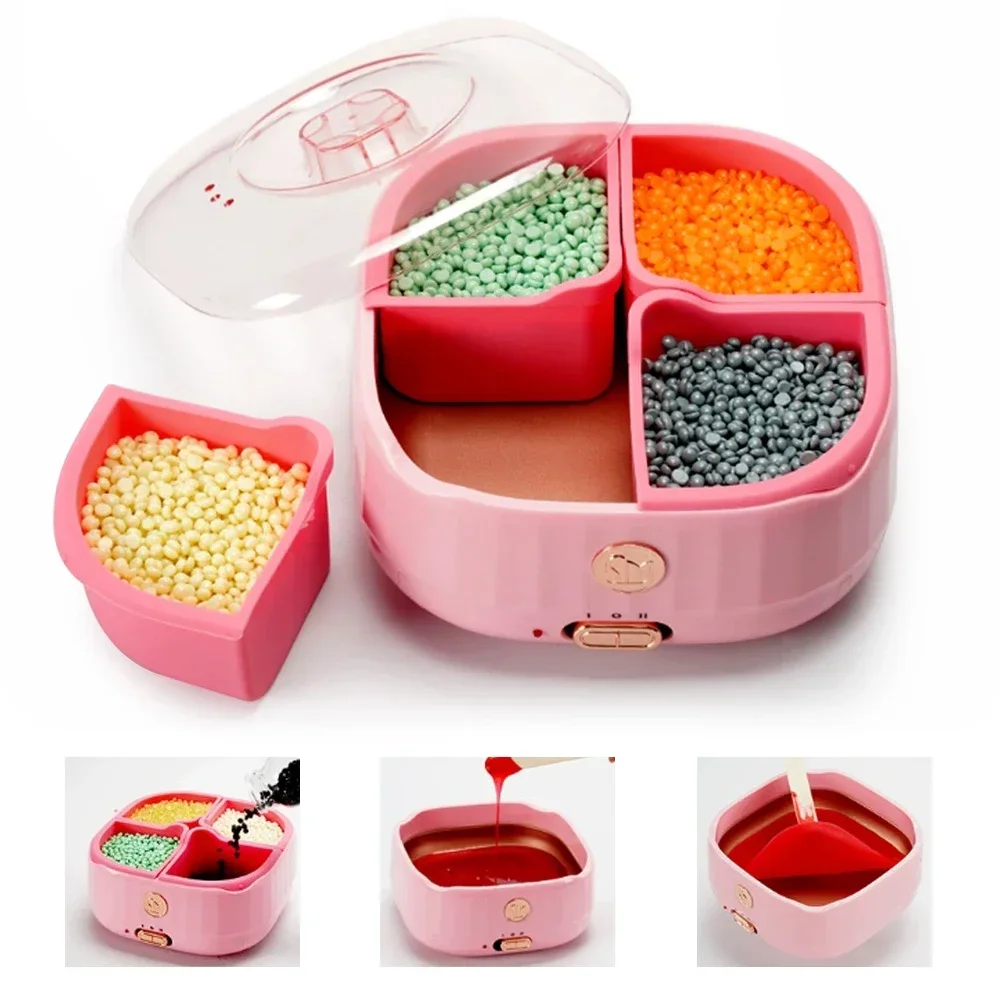 Wax Machine for Hair Removal Paraffin Heater Waxing Beans Epilator Wax Beans Heating Machine Wax Heater Epilator For Men Women
