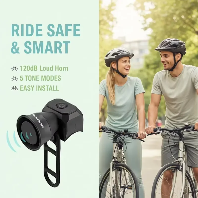 Bicycle Electric Horn MTB Super Loud Bell Bike Electronic Horn Scooter Personalized Bell Riding Accessories - view 5