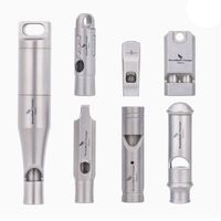 Portable Loud Lightweight Whistle Multistyles Mini Waterproof Titanium Whistle Emergency Exploring Accessories Outdoor EDC Tool