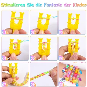 Webbänder Kit Buntes Gummibänder, bevorstehende DIY -Aufladungsarmband -Making -Kit, Handwerkskits, Large, 36 Farben, 2700pcs, 36 Grids 7 Haupt Telar Big Sales - №1