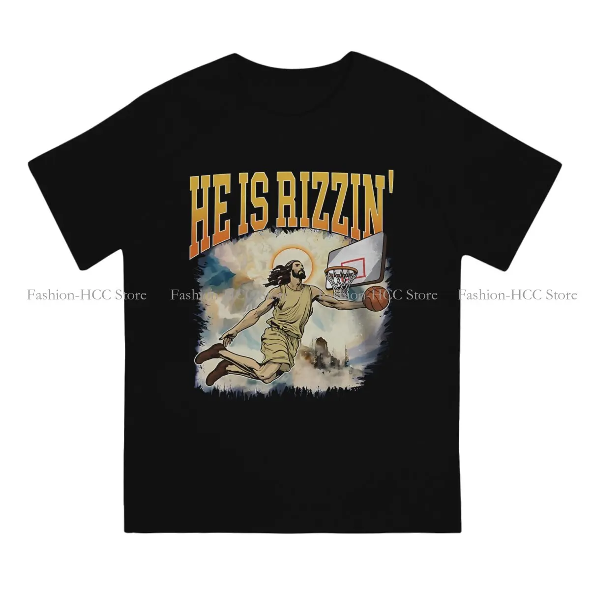 Special TShirt He Is Rizzin Meme Jesus Top Quality New Design Graphic  T Shirt Short Sleeve