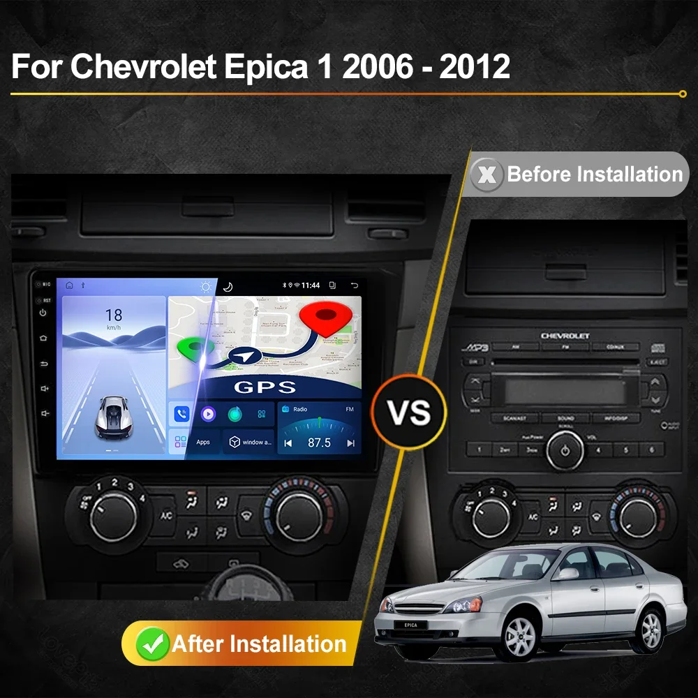 For Chevrolet Epica 2006 - 2012 Android Car Radio Automotive Multimedia Player GPS Navigation Carplay Touch Screen Auto Stereo