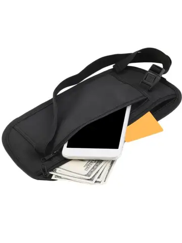 Invisible Travel Waist Packs Pouch for Passport Money Belt Bag Hidden Security Wallet Gift Travel Bag Chest Pack Money Waist Bag
