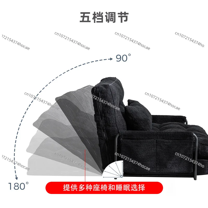 Assembled tatami sofa bed foldable small apartment leisure fabric sofa living room bedroom lazy