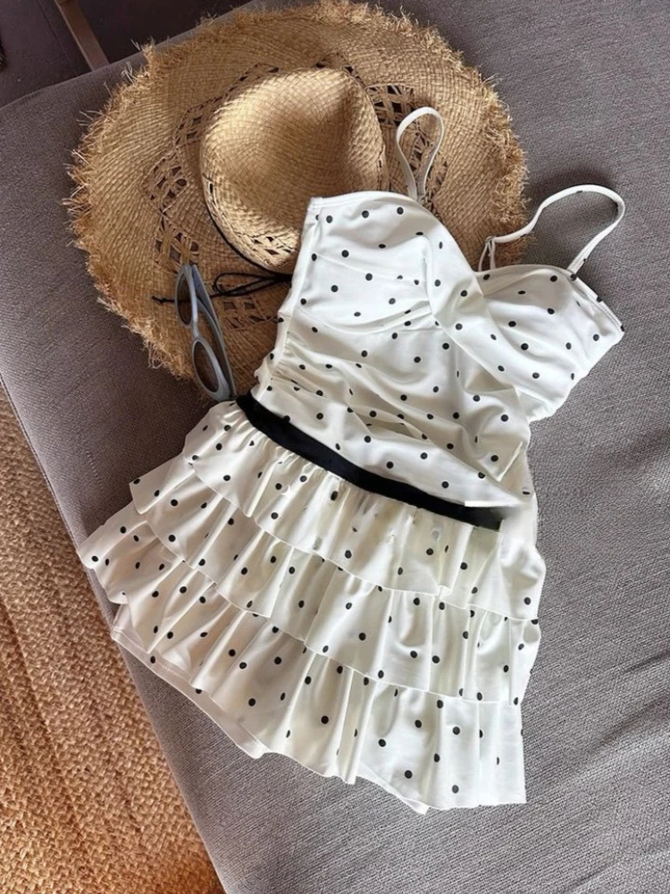 

New One-Piece Swimsuit Women's Backless Strap Slim Fit Cute Swimwear Japanese Style Slimming Swimsuit