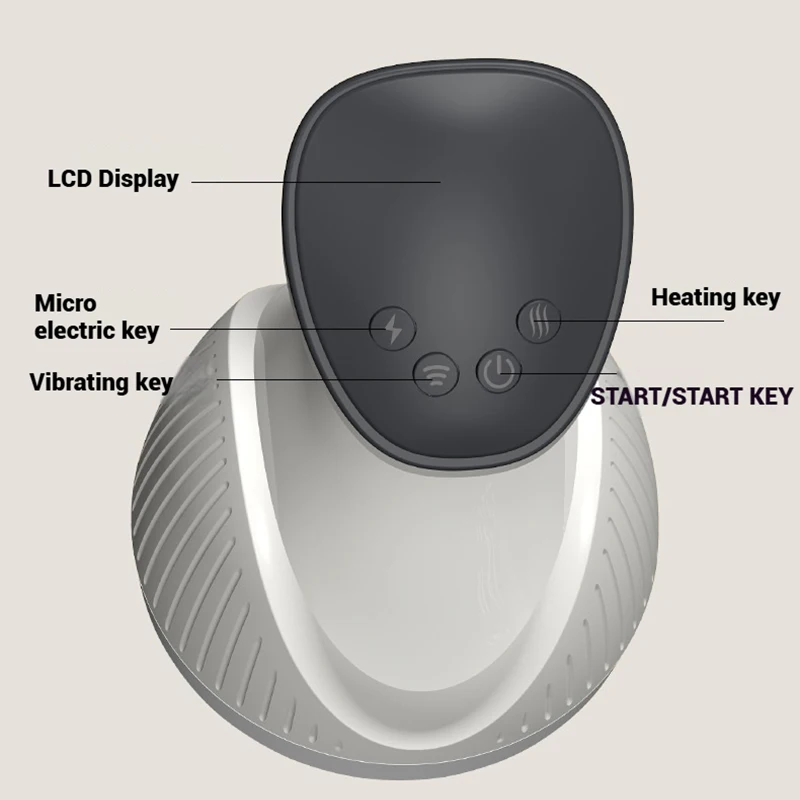 Masajeador de luz roja, cepillo meridiano corporal, masajeador de cintura y pierna, dispositivo de raspado eléctrico, cepillo de masaje universal para todo el cuerpo