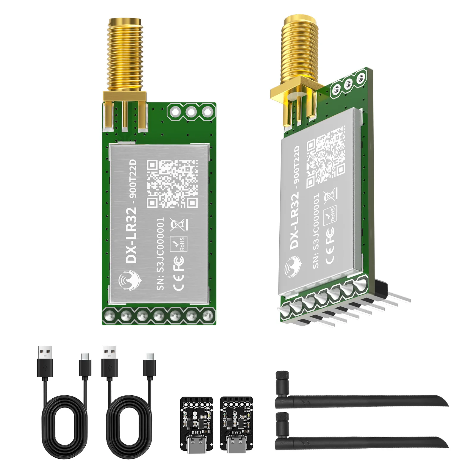 Image of DX-LR32 SX1262 Uart LoRa Modul 433/475/868/915MHz 22dBm 5KM Langstrecken-IoT-Kommunikation für Smart Metering/Stadt/Landwirtschaft