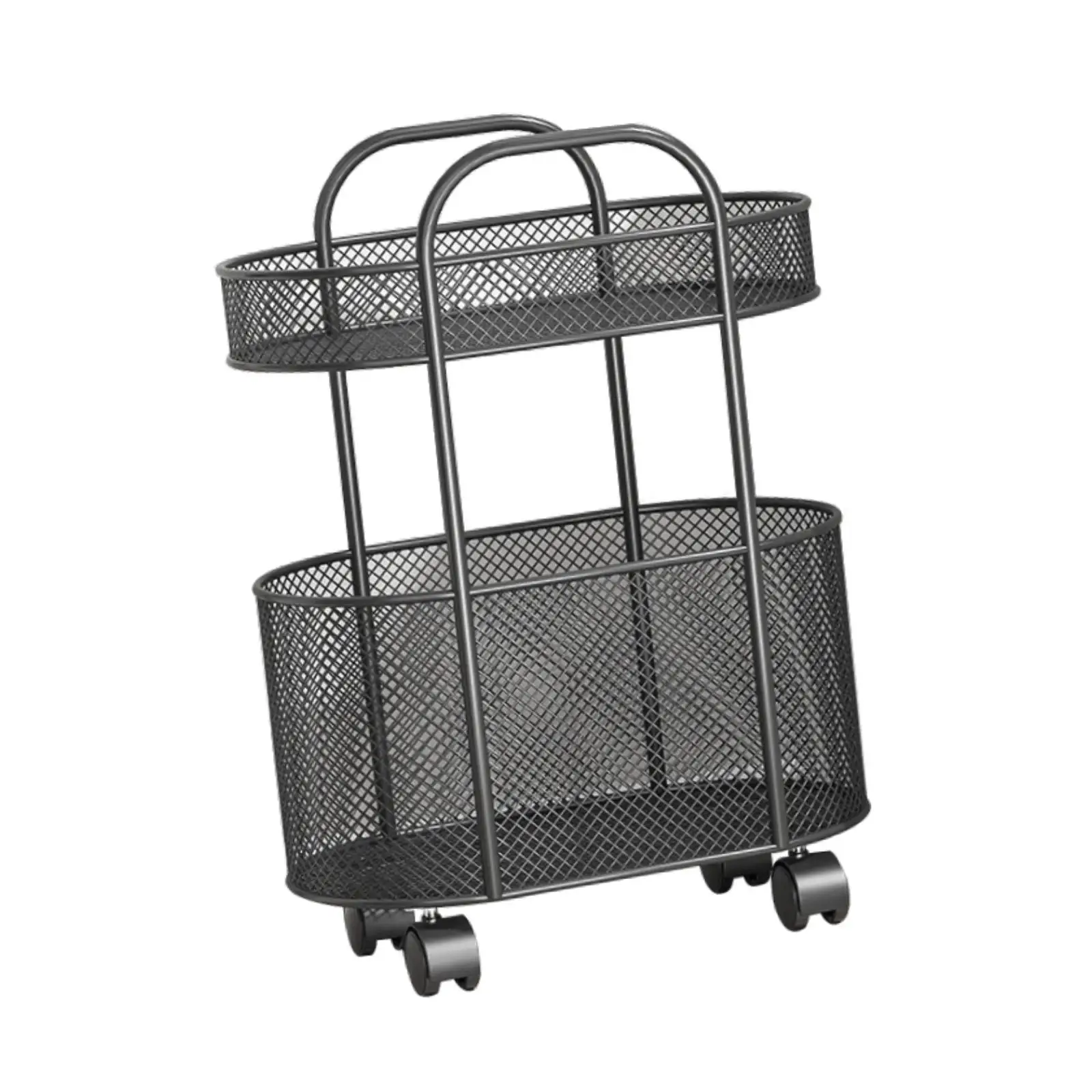 

Rolling Book Cart with Wheel Mobile Bookshelf Multipurpose Convenient Book Shelf with Wheel for Bathroom Laundry Room Bedroom