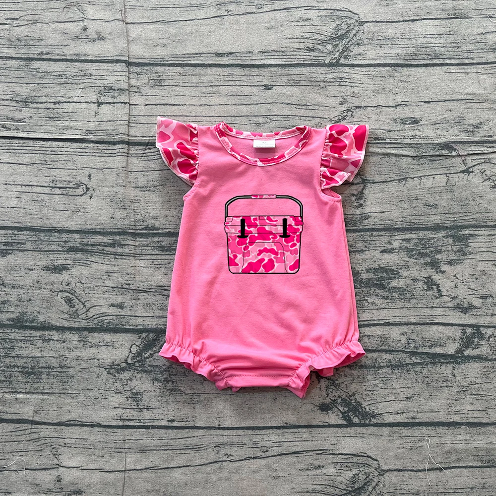 Wholesale Baby Boy Romper Camo Kids Clothes Comfortable Boys Embroidery Short Sleeve Bodysuit Infant Boutique Children Clothing