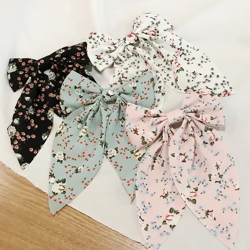 New Summer Vintage Print Flower Beach Bandana Hair Scarf Fashion Elastic Rubber Headbands for Women Girl Hair Accessories