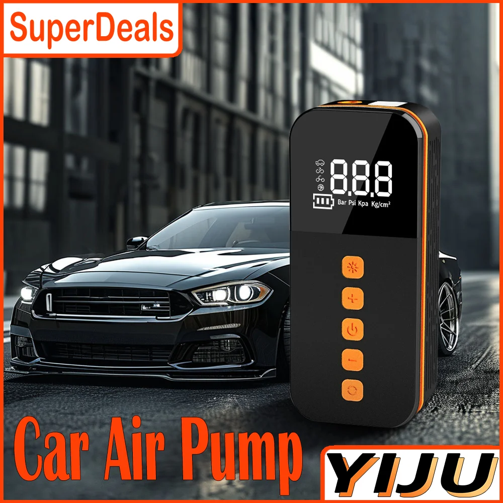 

150PSI беспроводной надувной насос ручной цифровой накачиватель шин литиевая батарея электрический автомобильный воздушный компрессор для автомобильных велосипедных шариков