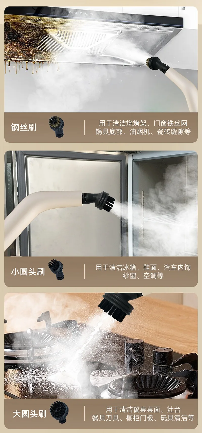 1500 Вт ручной бытовой кухонный очиститель высокой температуры и высокого давления, пароочиститель для небольшой вытяжки, дивана, 300 мл