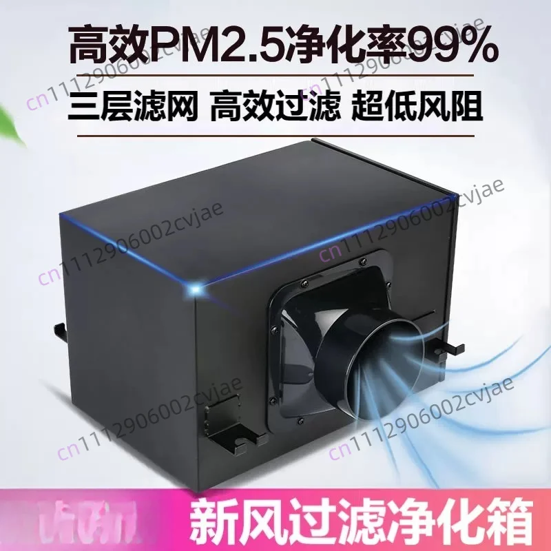 Duct Fan Air Primary Purification Box High Efficiency Filter Screen Deodorizer for Haze Dust Prevention