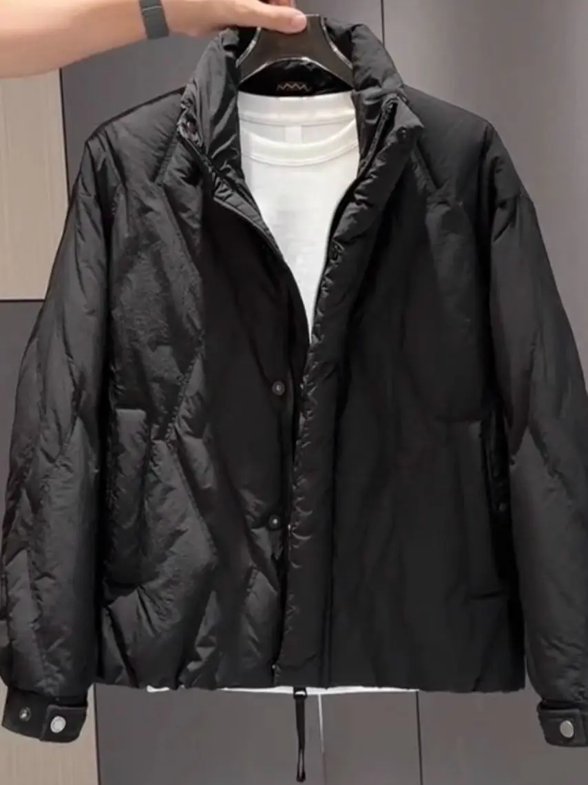 

Мужской пуховик Jaet Slim Fit Lightweight ort Sle White Du down с воротником-стойкой, повседневный свободный крой, теплый для повседневной носки