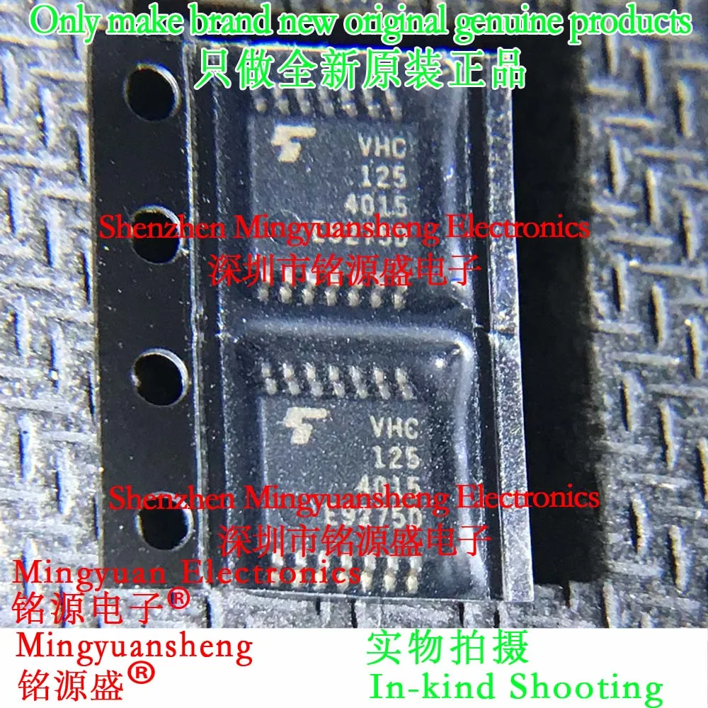 

Mingyuansheng Brand New Original Genuine Tc74Vhc125Ft Tc74Vhc125 Silk Screen Printing and Word Making Vhc125 Package Tssop14 Ic Buffer and Circuit Driver Chip