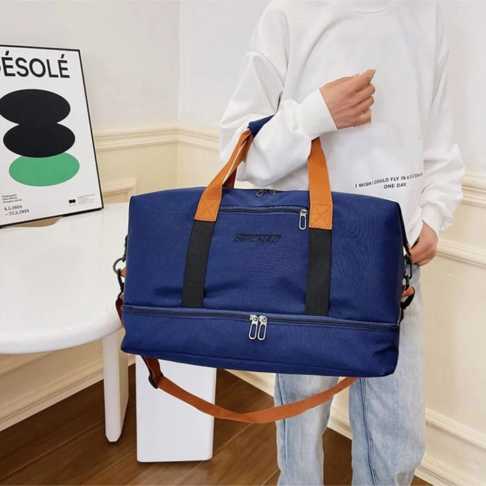 Tragbare Große Kapazität Reise Duffle Bag Wasserdichte Geschäfts Reise Reise Gepäck Tasche Sport Handheld Messenger Tasche Männlich