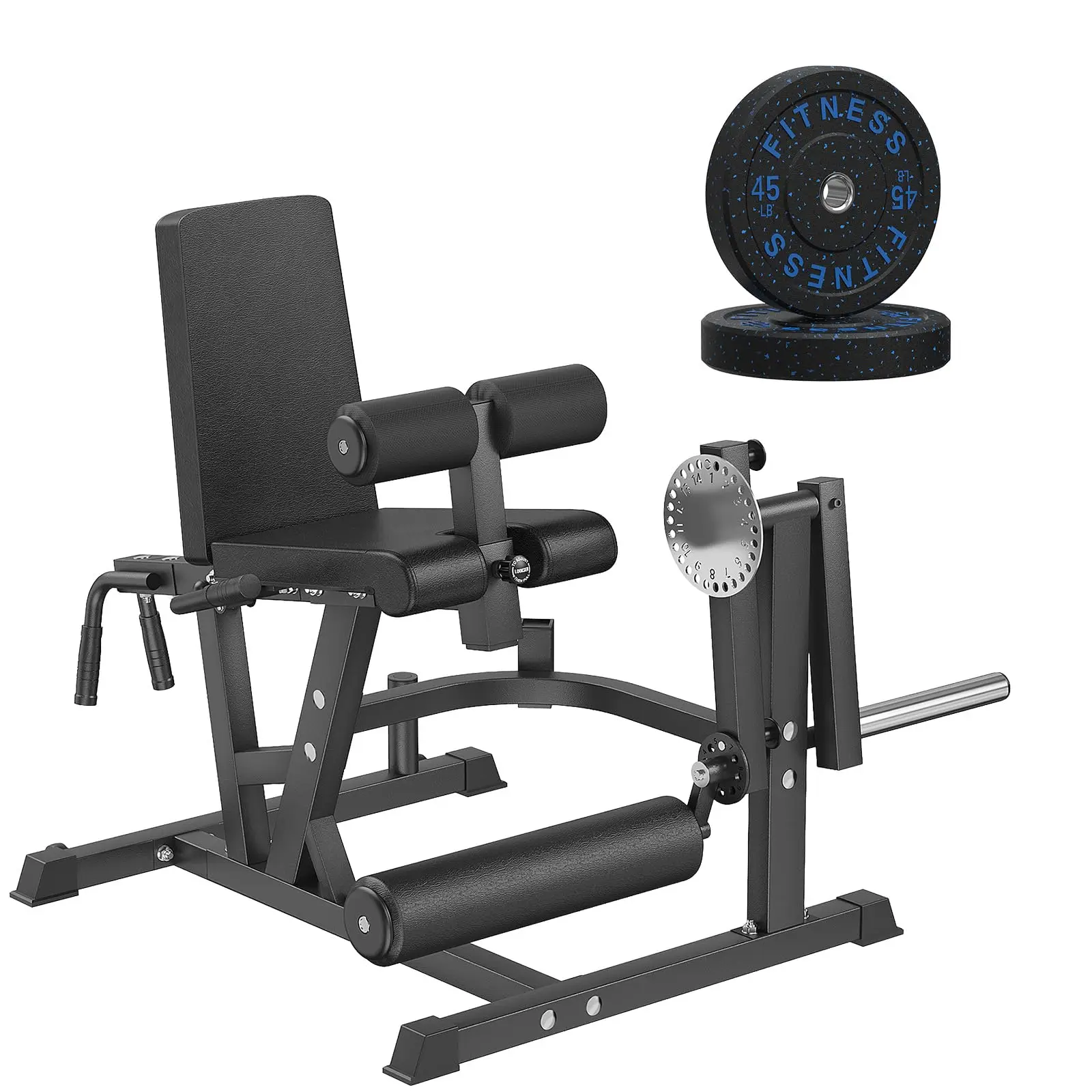Leg Extension and Curl Machine, 1000 LB Adjustable Weight Bench