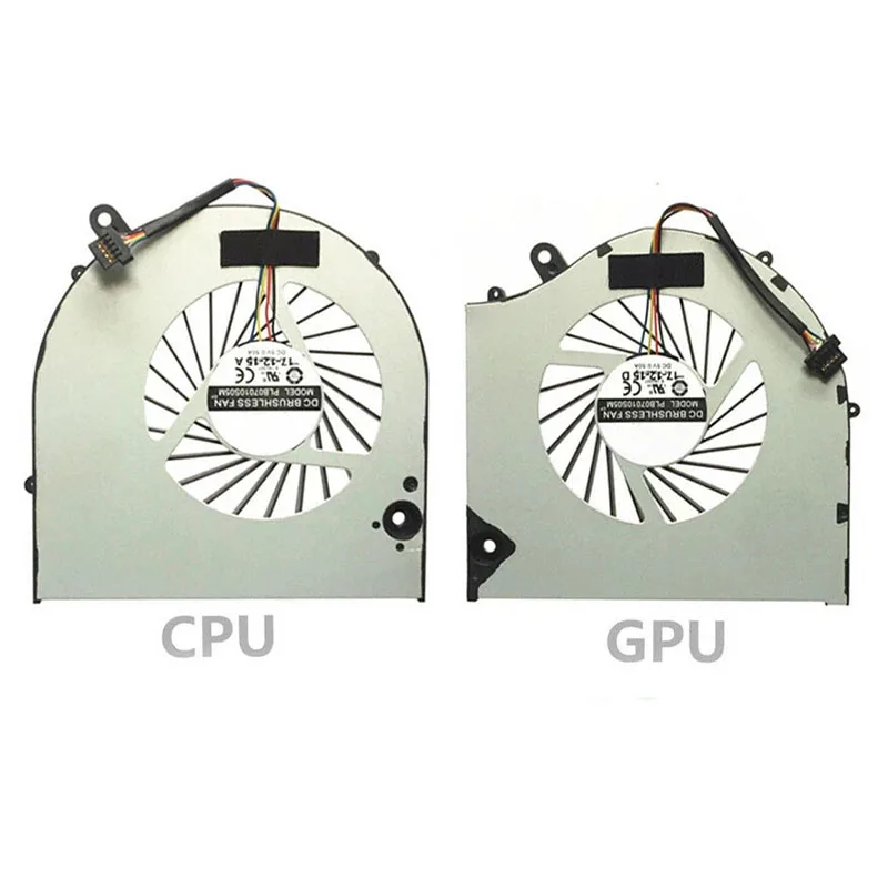 New CPU+GPU Cooling Fan Gaming Laptop PLB07010S05M Set For EVGA SC15