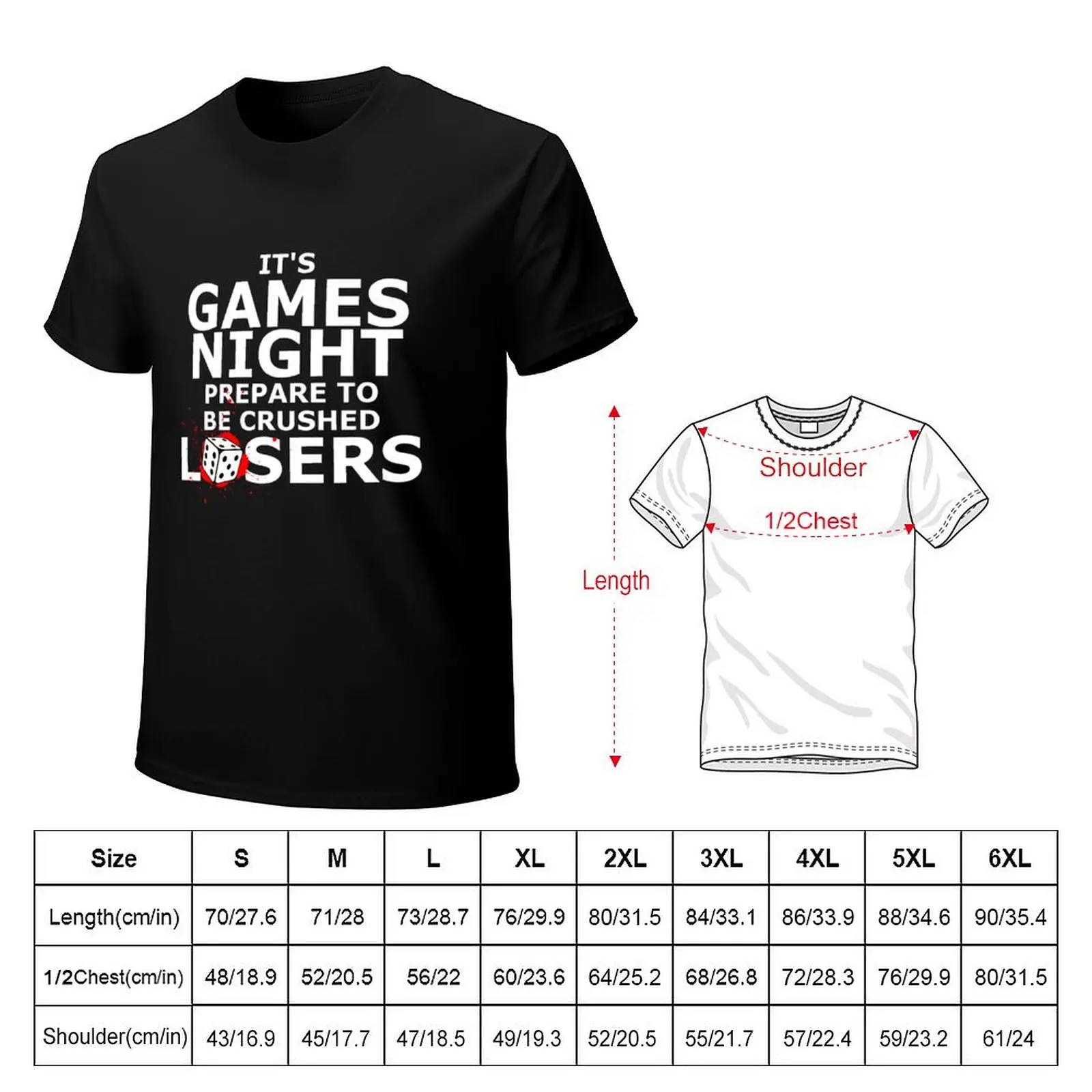 It's Games Night Prepare to be Crushed T-shirt summer clothes oversizeds boys animal print men graphic t shirts