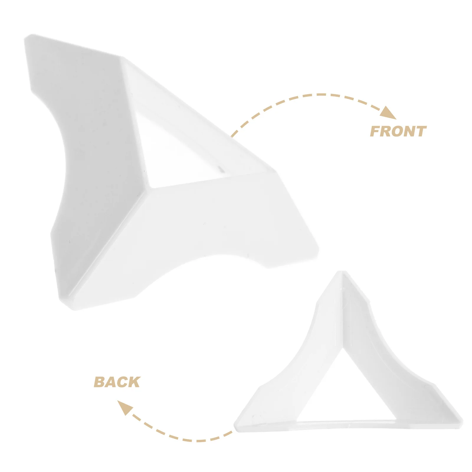 20Pcs Cube Tripod Stand Plastic Triangle Base Wear Resistant Stable Display Desktop Cube Collection Triangle Cubes Base