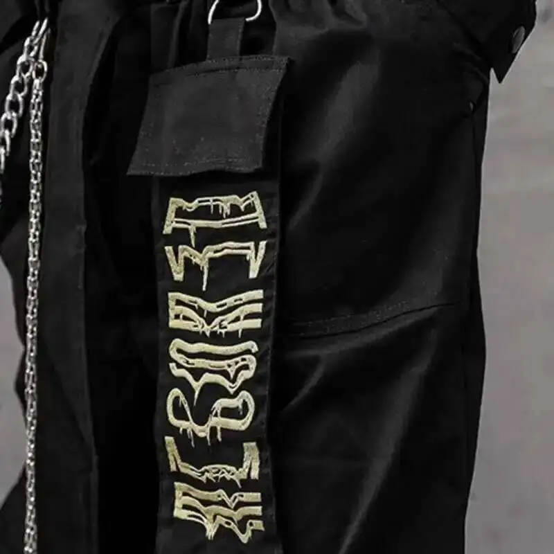HKSH Men\'s Spring Tide Dark Casual Jumpsuit Streetwear Zipper Hoodie Outdoor Sports Joggers Suits Fashion Chic Pants Sets HK1208