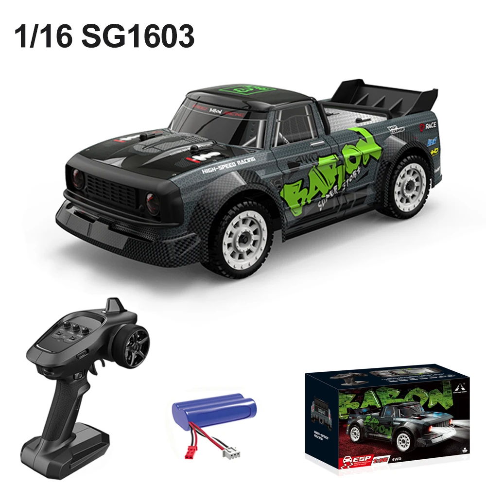 

1:16 SG1603 RC Car 4WD Electric Racing Drift Car 30Km/H High Speed RTR Drifting Vehicle with ESP LED Light Toys for Children