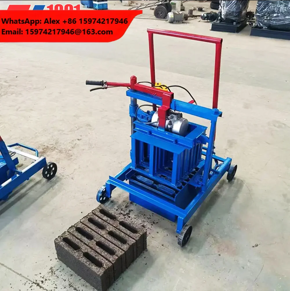 Factory Price Small Mobile Hollow Brick Making Machine Cement Block Moulding Machine For Africa Market