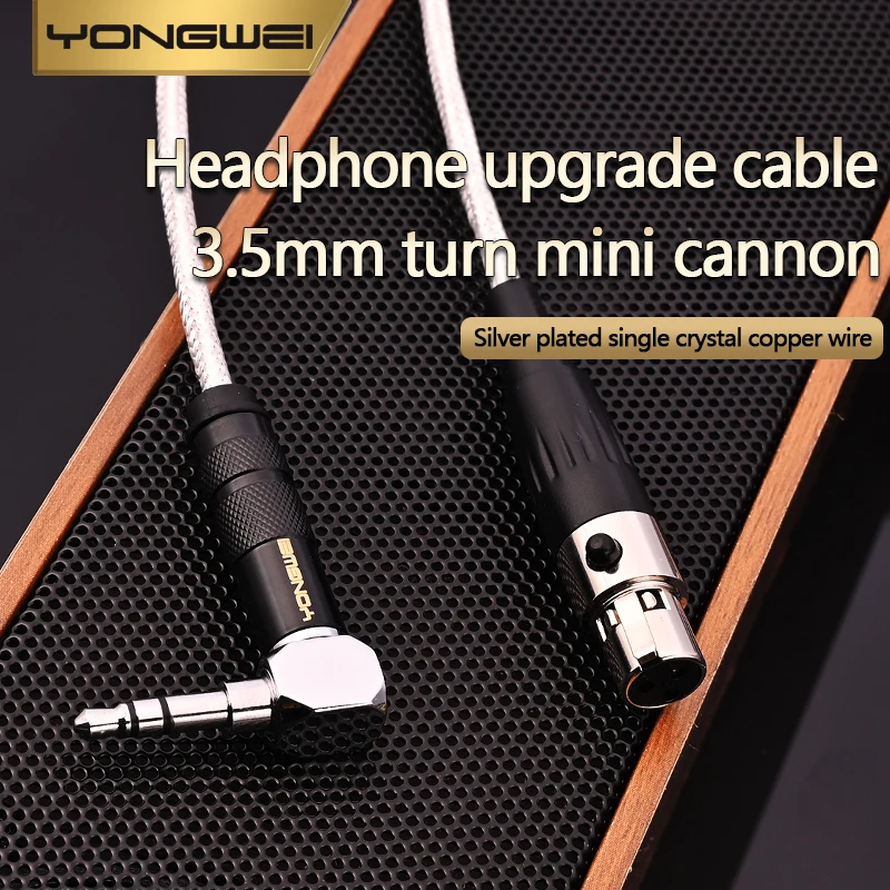 YONGWEI Jack 3.5mm 1/8 to 3-Pin Mini XLR Cable TRS 1/8 Inch Aux Stereo Male to Mini XLR Female Audio Adapter Cable for AKG K550