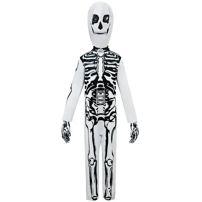 Cosplay Halloween Ghost Bodysuit Clothing skeleton Mascot Costume prank Surprise prop Fancy Dress Party anmie stage perform show