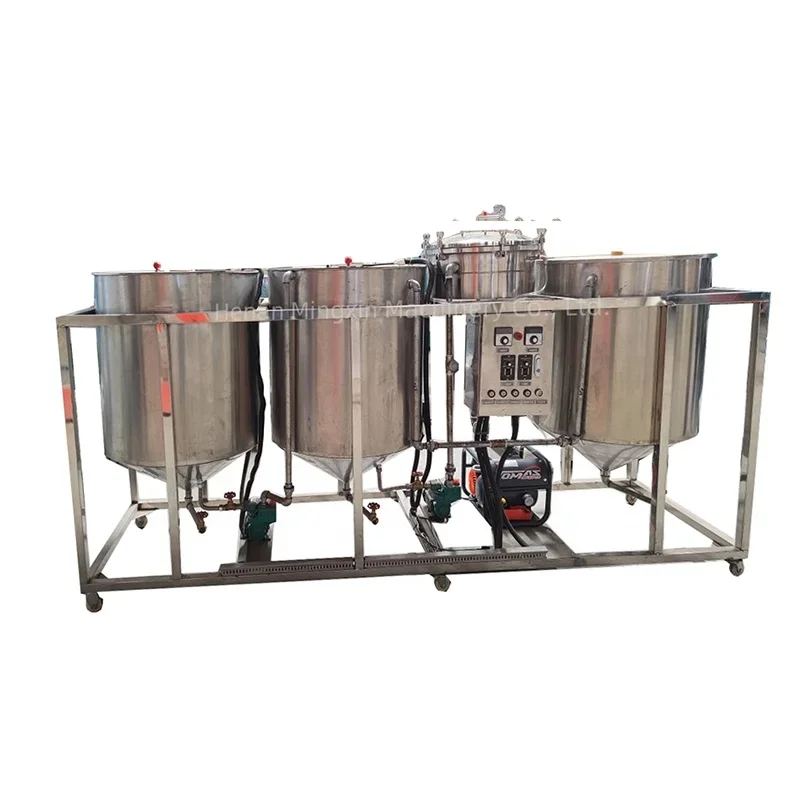 Full set soybean palm oil refined refining cooking oil refinery machine