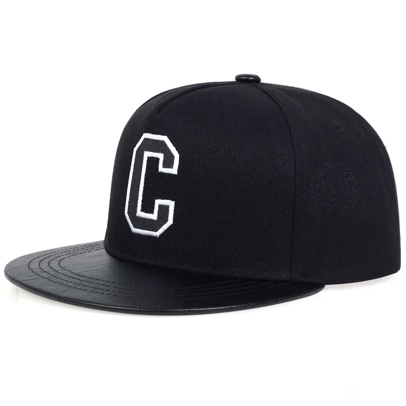 Sombreros de hip-hop con bordado de letras C Unisex, gorras de béisbol informales ajustables para exteriores, gorras de camionero, sombrero protector solar para primavera y otoño